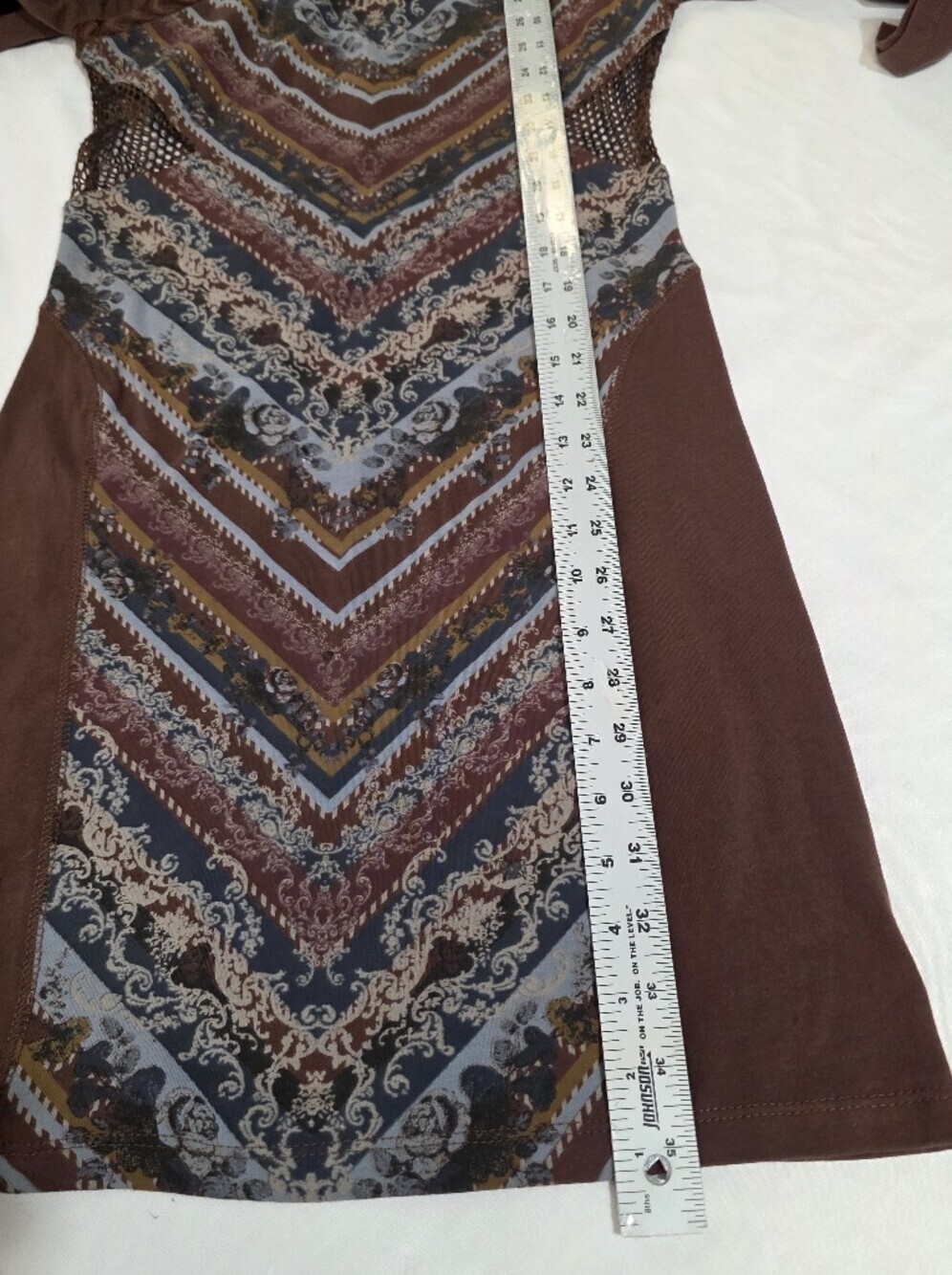 Free People Out Of Africa Color Raisin Combo Sz Medium Tapestry Print Cutouts - Picture 6 of 14